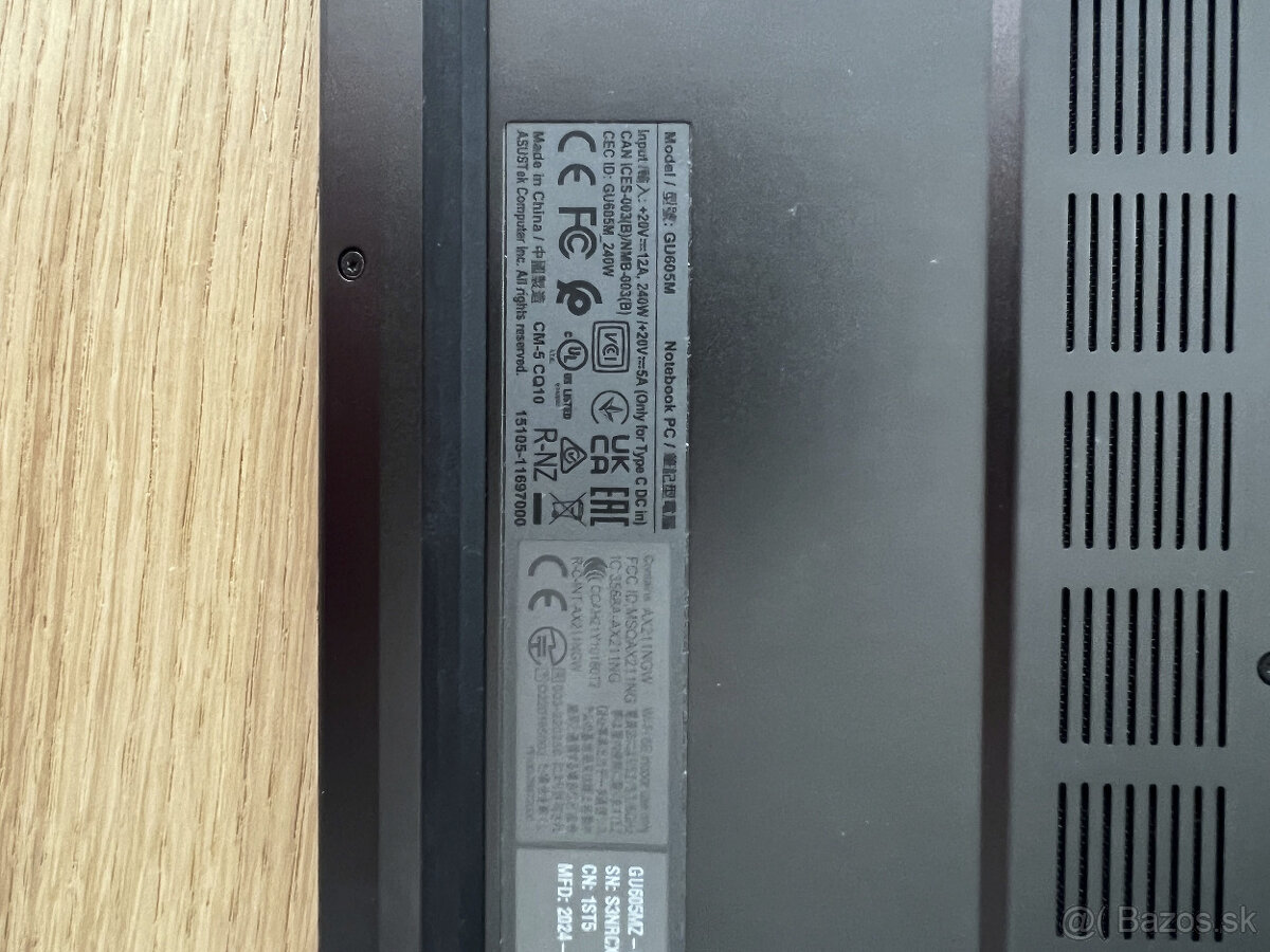 ASUS ROG Zephyrus G16 GU605MZ-NEBULA026W Eclipse Gray kovový - 5