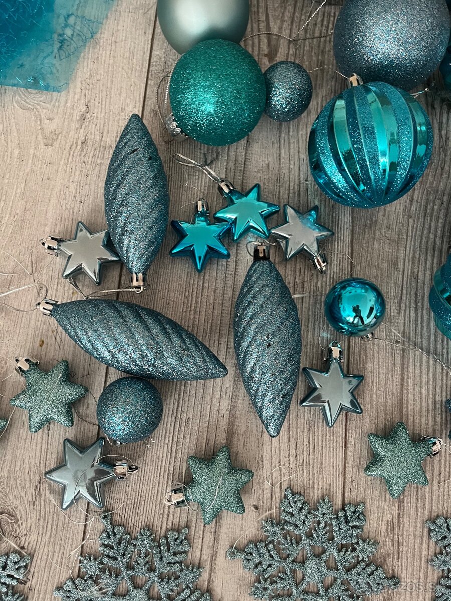 Vianočne ozdoby 82ks + 2 štóly - 5