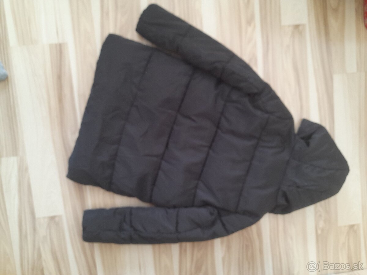 Zimná čierna bunda - 5
