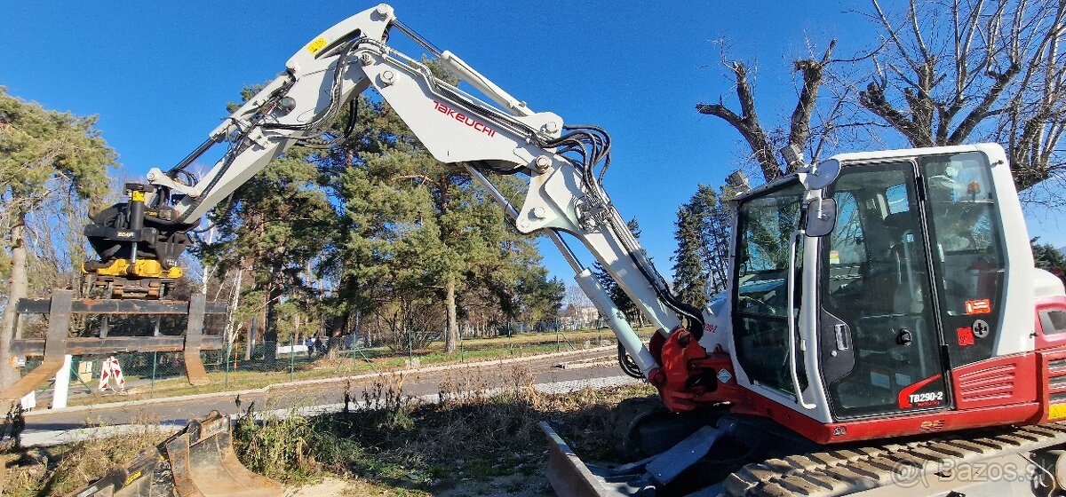 Pásové rýpadlo Takeuchi TB290-2, dvojitý výložník, ENGCON - 5