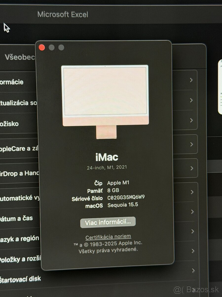 Apple iMac M1 2021, 256GB, 24” - 5