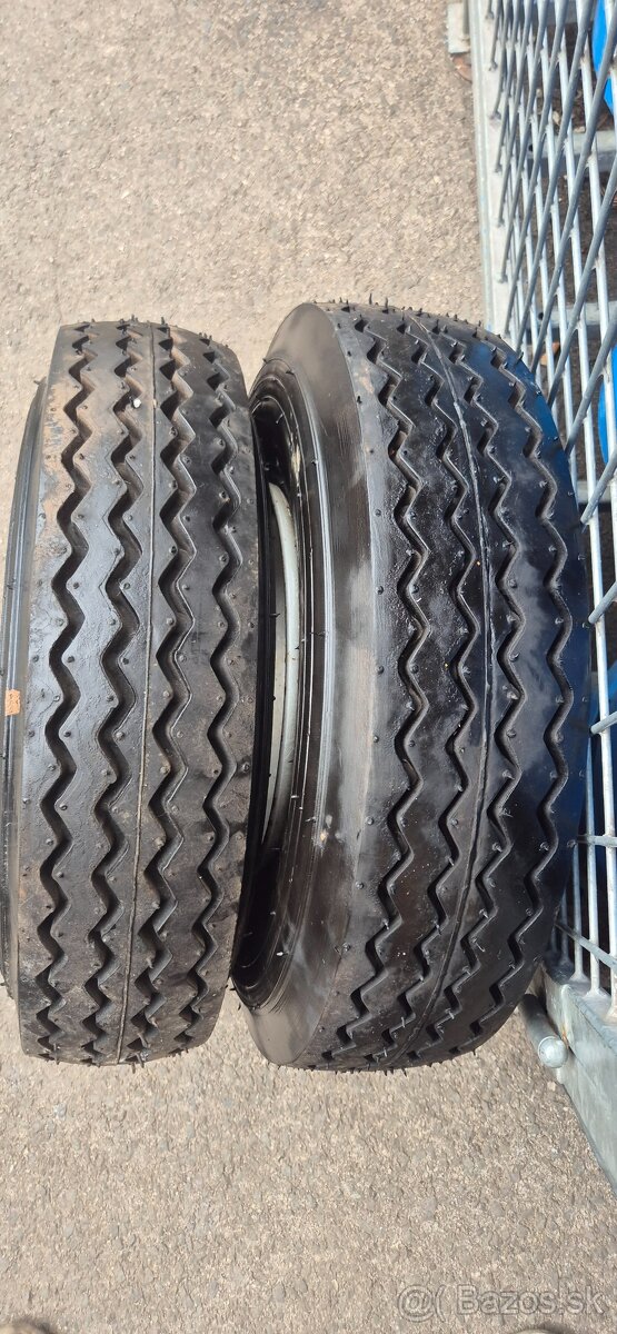 Predám 2ks. komplet kolesá 6,00-9 10PR. - 5