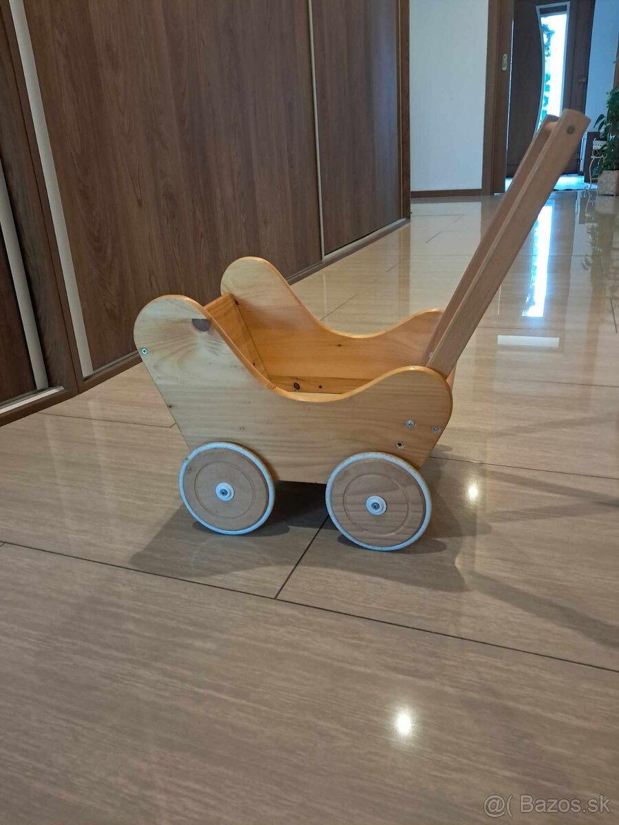Detský drevený kočík - 5