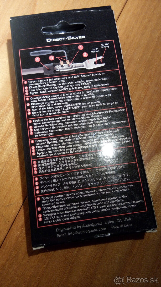 Predám nové Audioquest koncovky pre reprokáble - 5