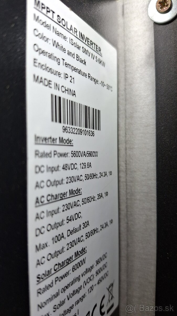 Fotovoltaicky menic EaSun 5600w - 5