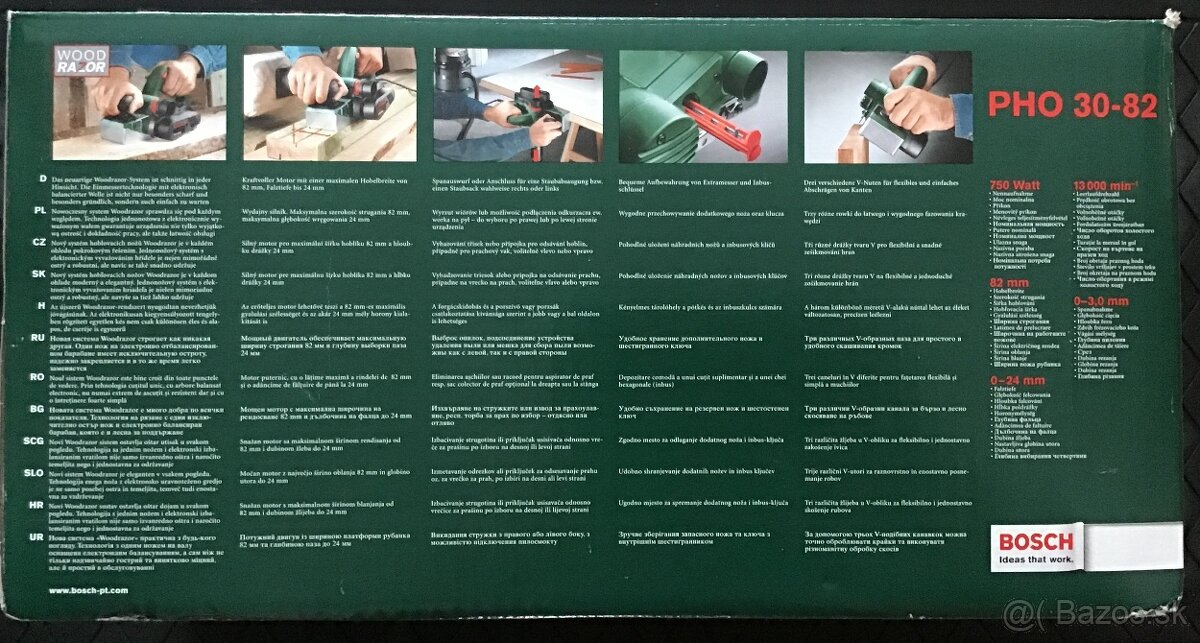 Ručný hoblík BOSCH PHO 30-82 - 5