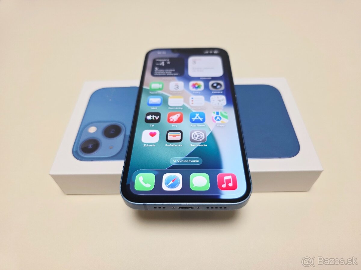 Predám Apple iphone 13 128gb BLUE ,BATÉRIA 100% - 5