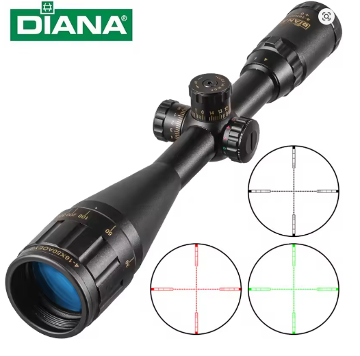 Predám puškohľad Diana 4-16x50 s podsvietením a paralaxou - 5