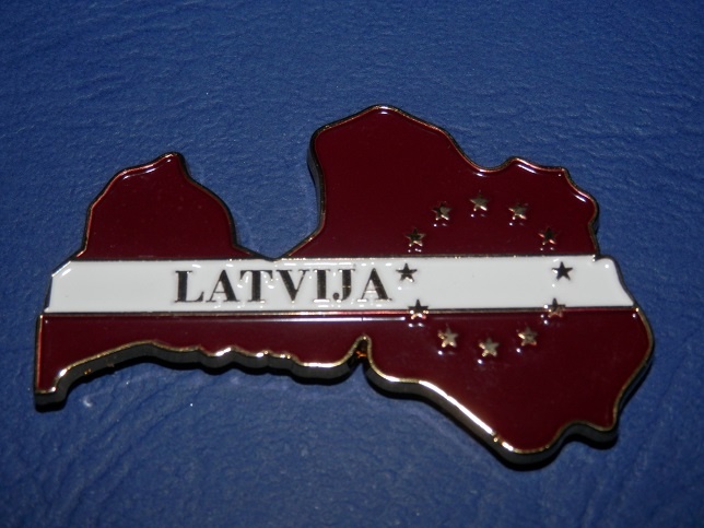 Kovové magnetky LOTYŠSKO - 5