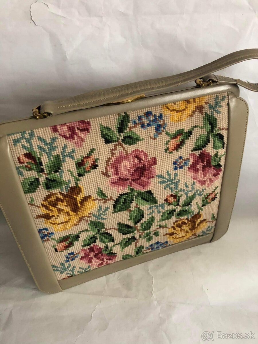 Velka kabelka gobelinka obojstranna vysivka - 5