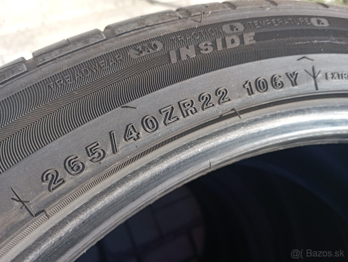 265/40/22 Tracmax letné pneu 2ks - 5