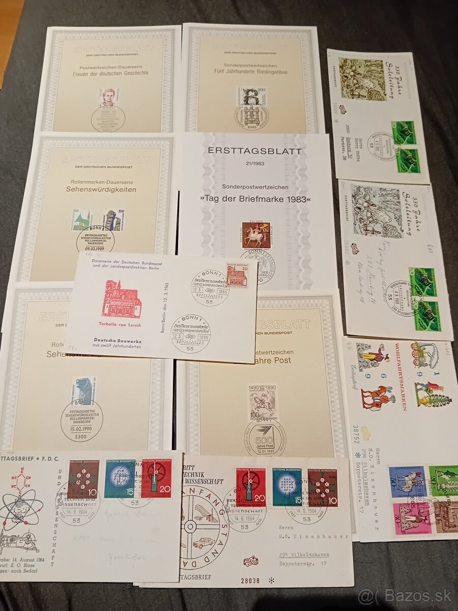 Známky, FDC 500 - 5