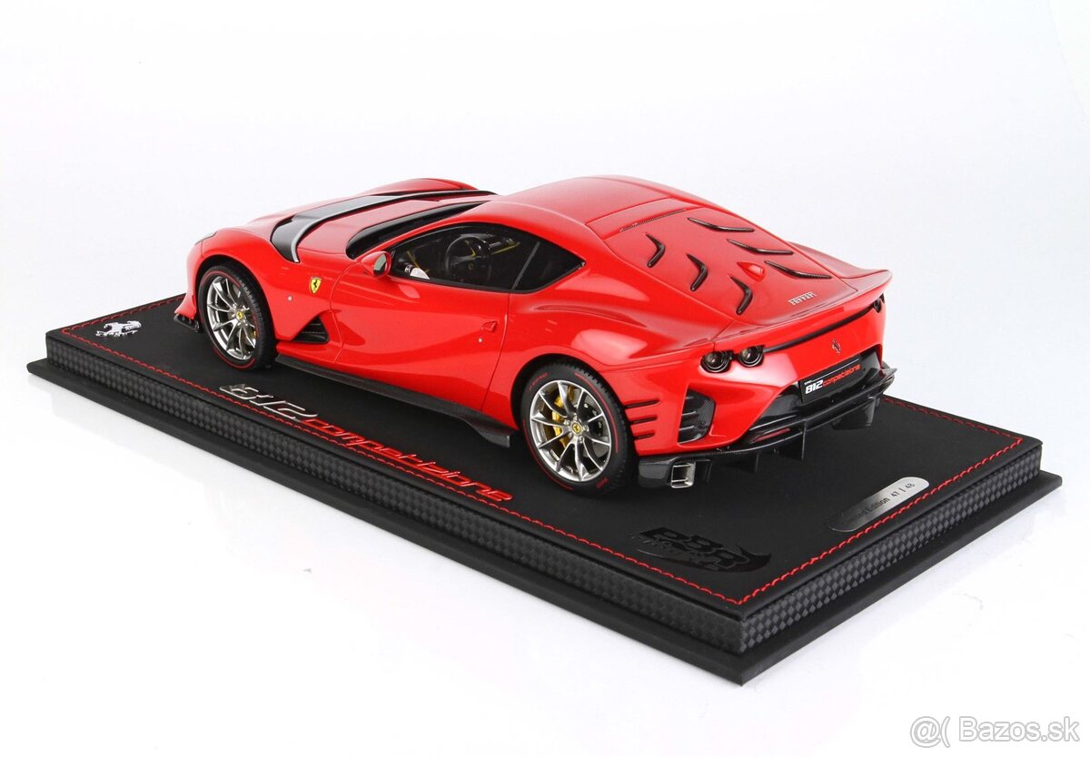 Ferrari 812 Competizione 1/18 BBR červená/šedá - 5