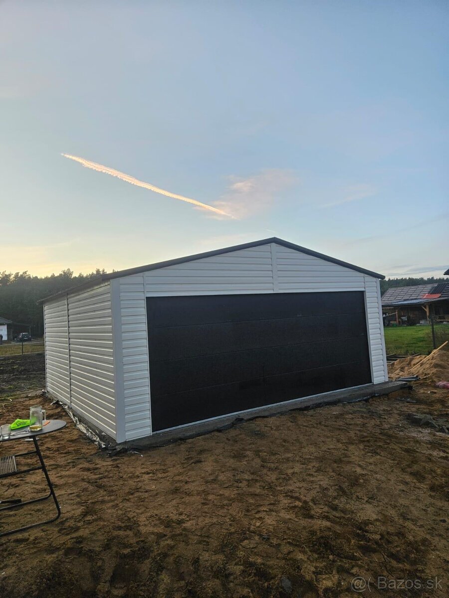 Plechová garáž 6x5,5m - 5