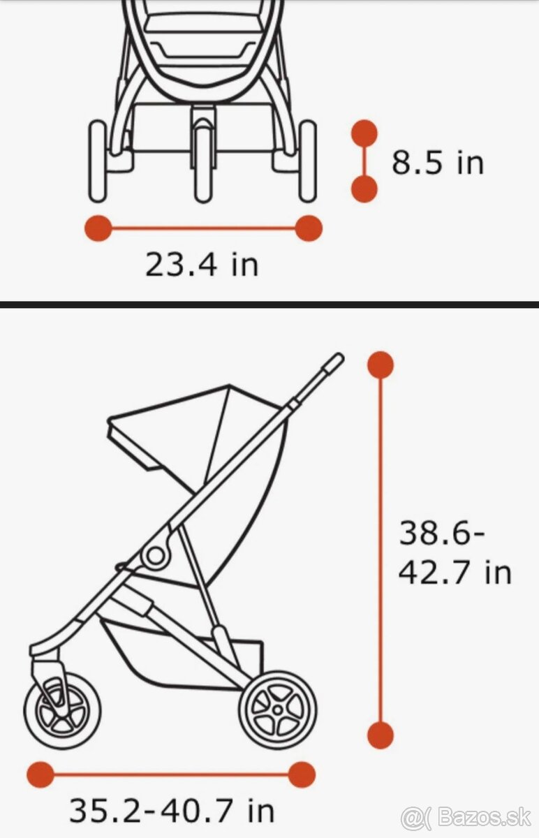 Thule Spring – mestský kočík, veľmi zachovalý - 5