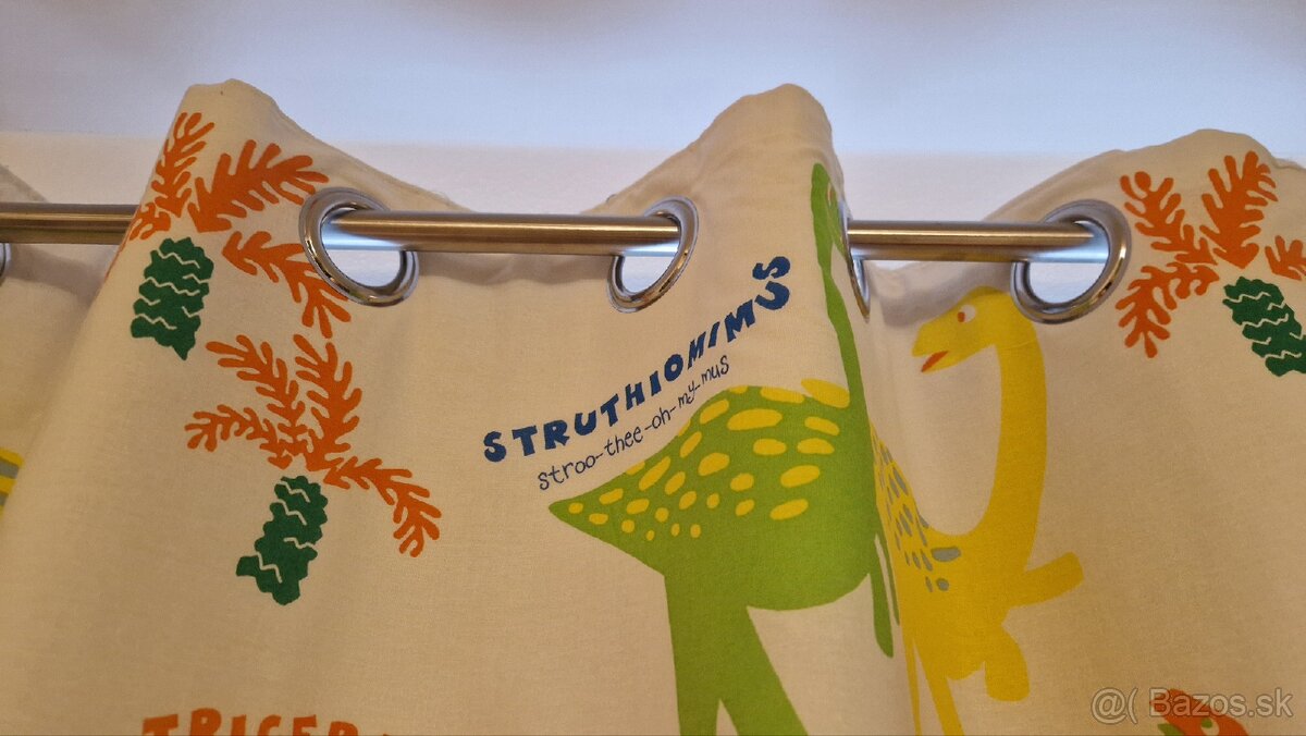 Detský záves Dino by Catherine Lansfield, 168x183 - 5