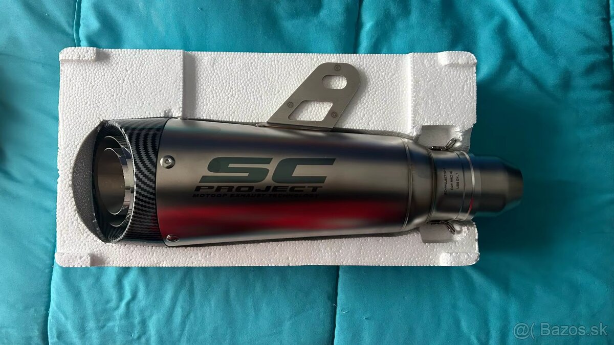 Športový  Nerezový  ladený univerzálny moto výfuk SCProject - 5