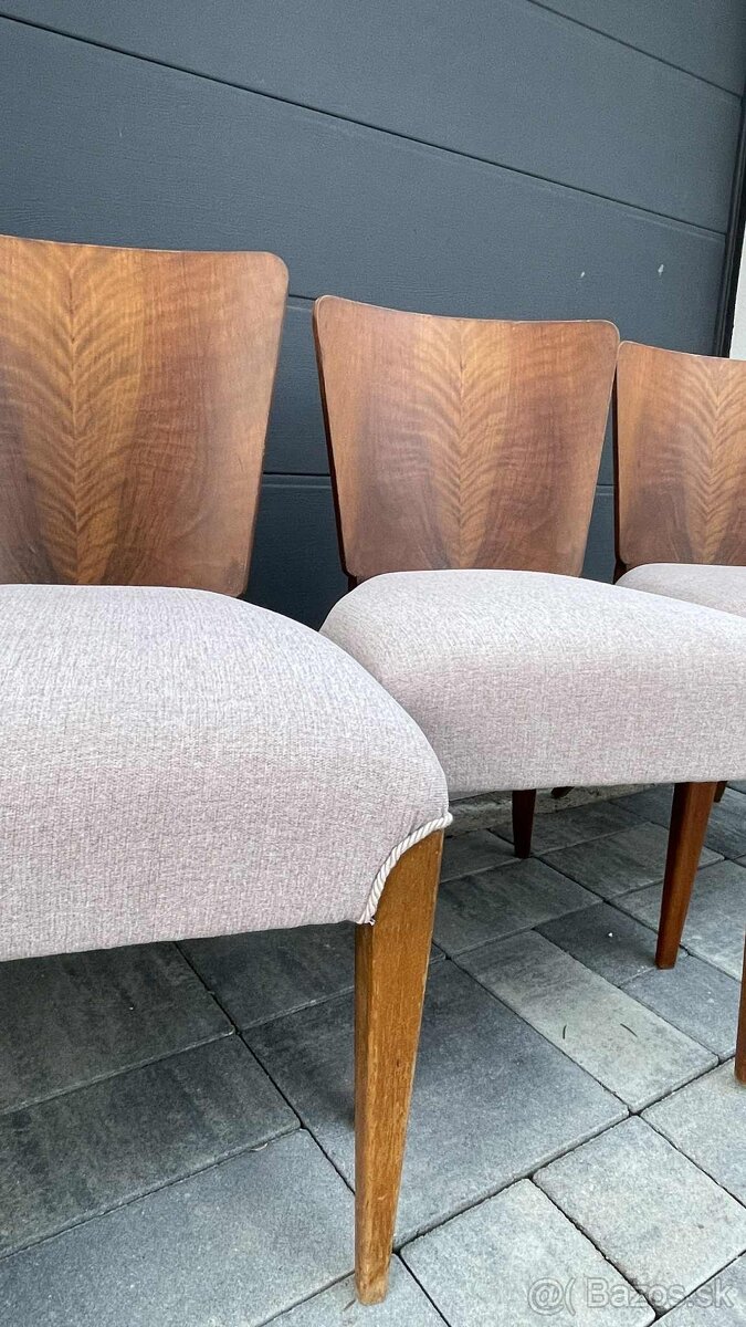 Prečalúnene stoličky Halabala H214. - 5