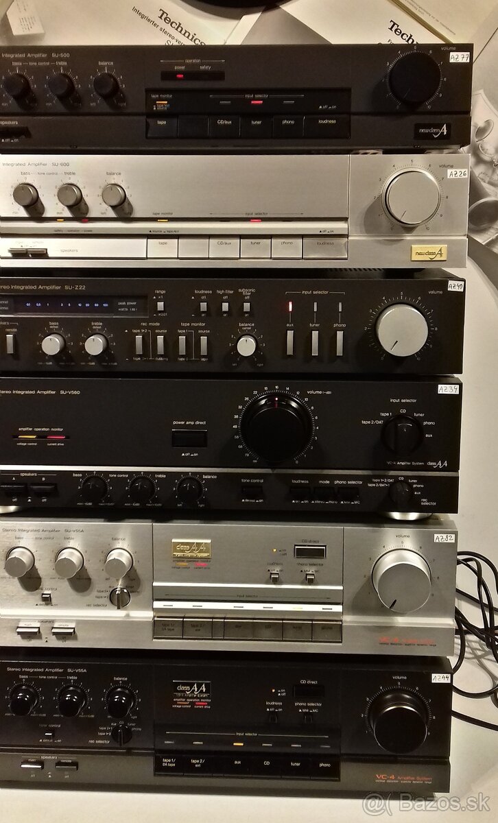 SERIA zosilnovac TECHNICS New Class A, Class AA, JAPAN = Zo2 - 5