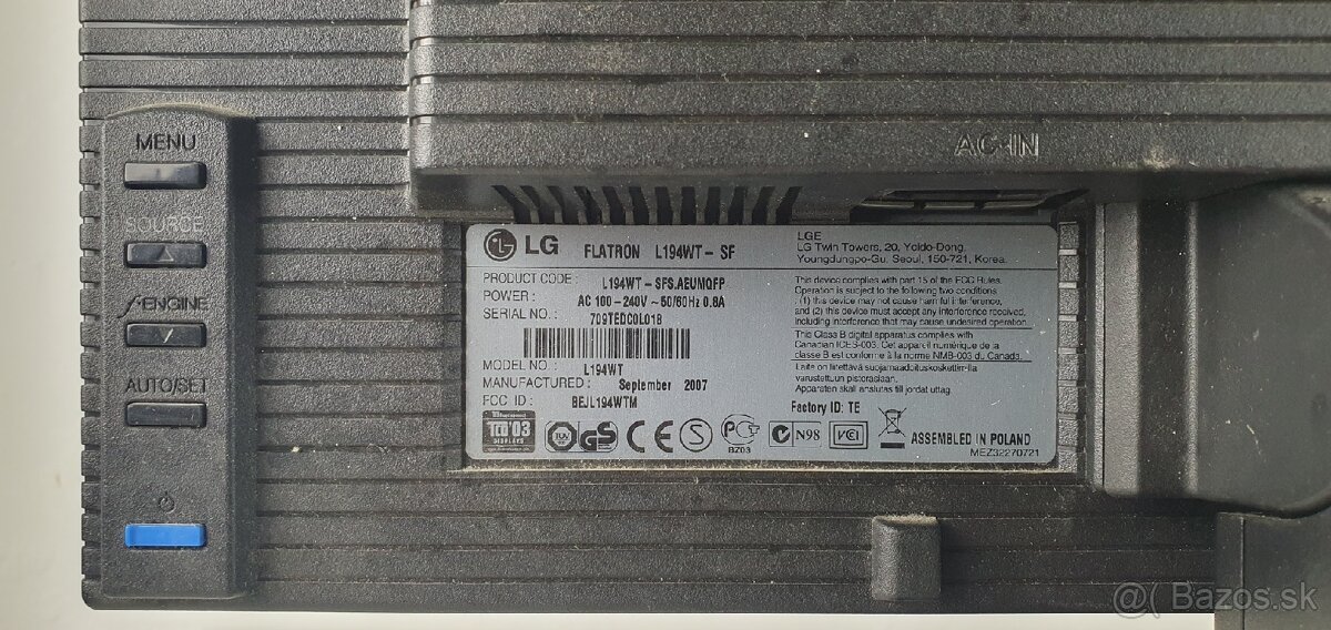 Predam 17" monitor LG Flatron - 5