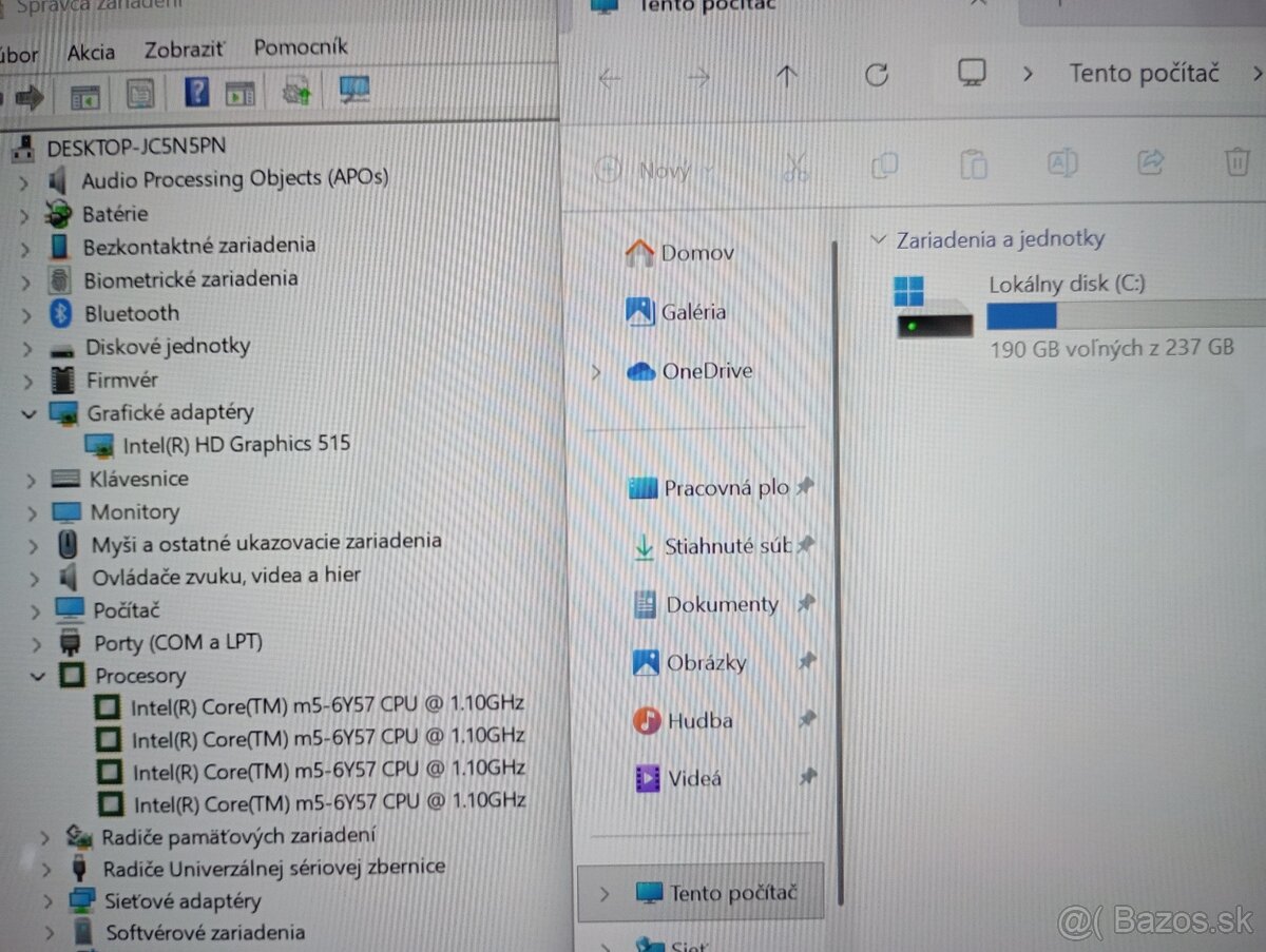 Hp elitebook 1030 G1 , Intel core m5 , 8gb ram , ssd ,Win 11 - 5