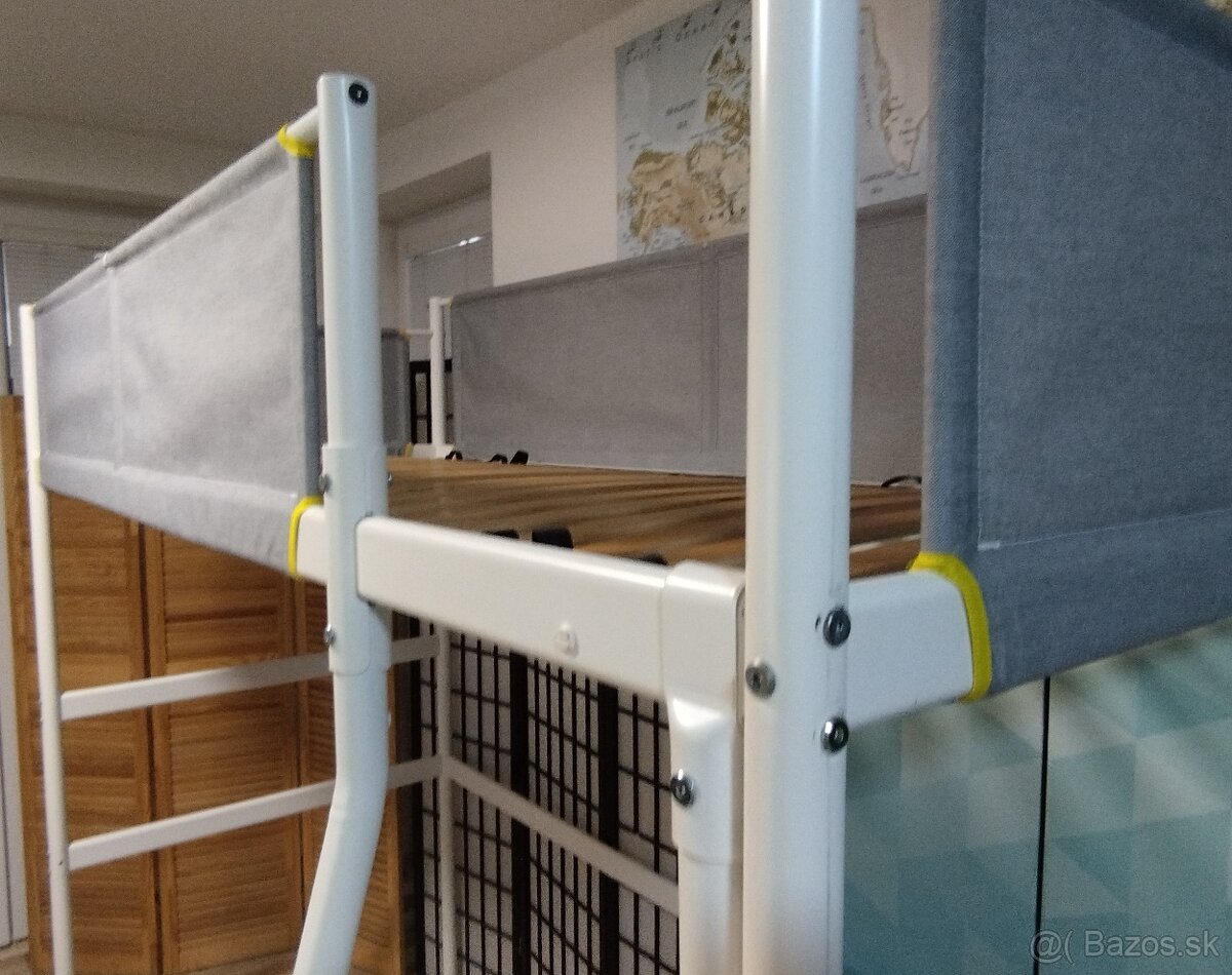 zvysena kovova postel Ikea Vitval, 90x200 cm - 5