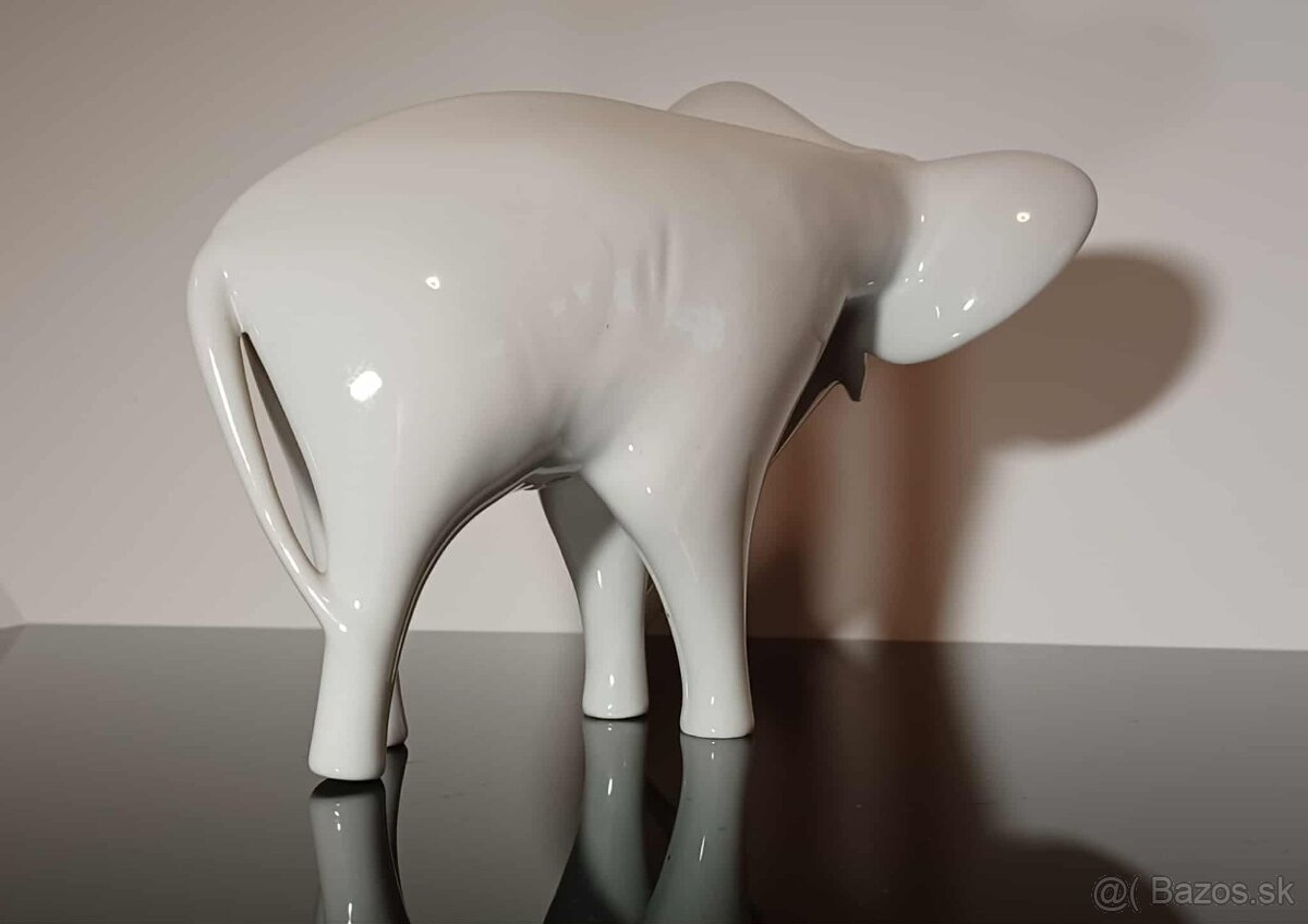 RESERVE.Zberateľská porcelánová soška Royal Dux v top stave - 5