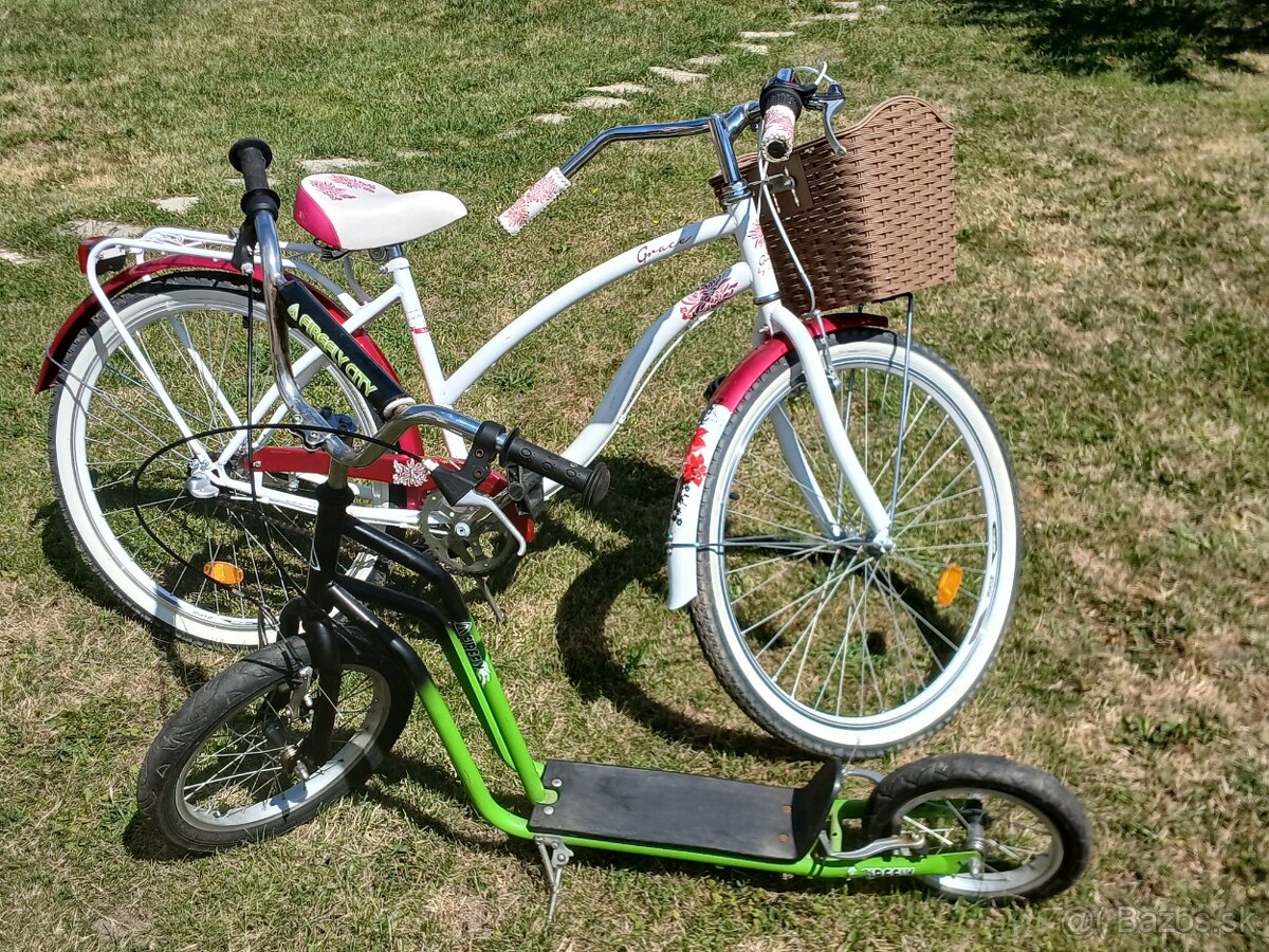 mestský bicykel + kolobežka - 5