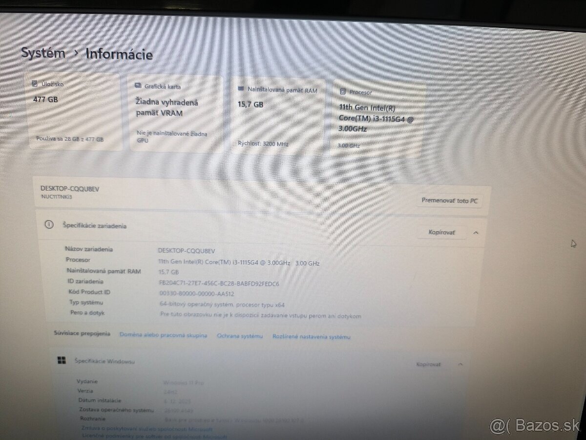 Intel NUC 11TNKi3 - 5