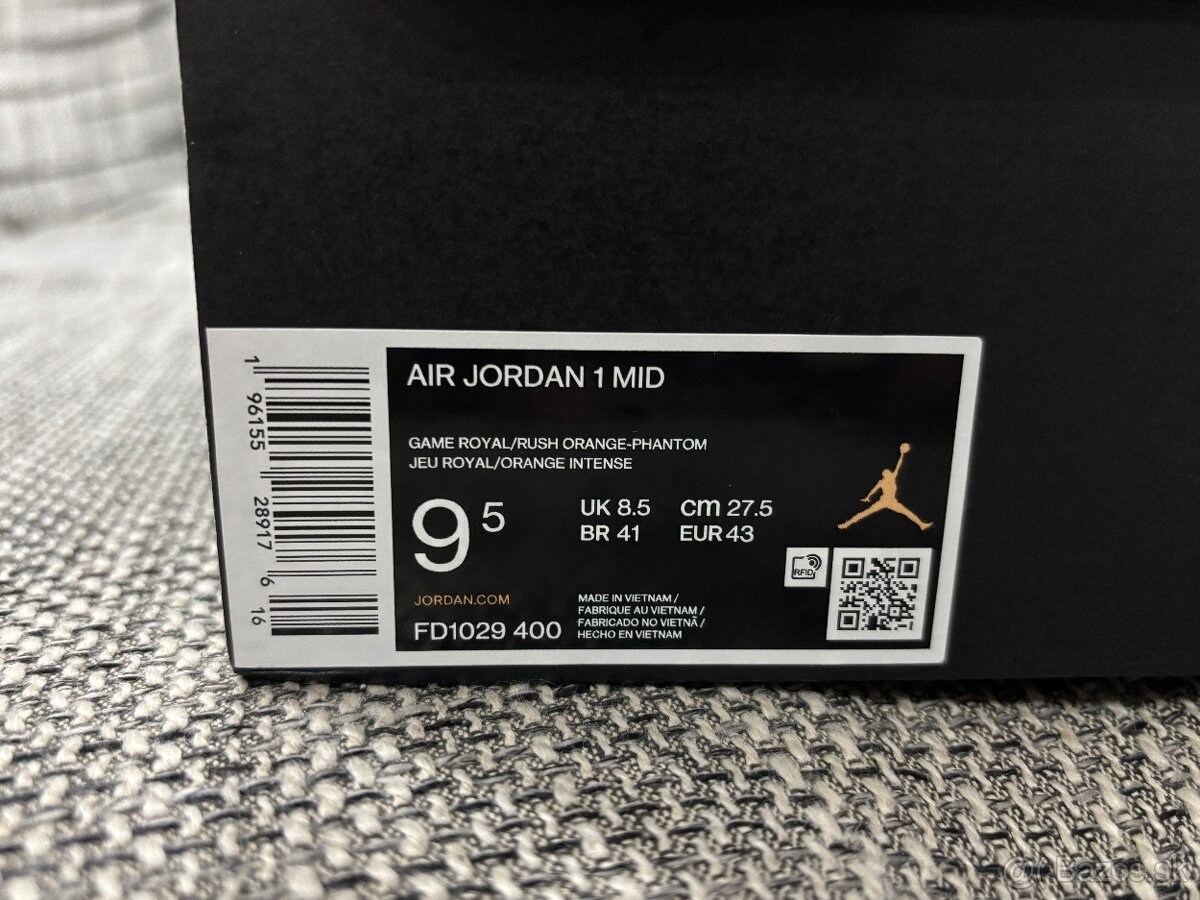 PREDÁM Originálne Jordan 1 Mid Knicks - 5