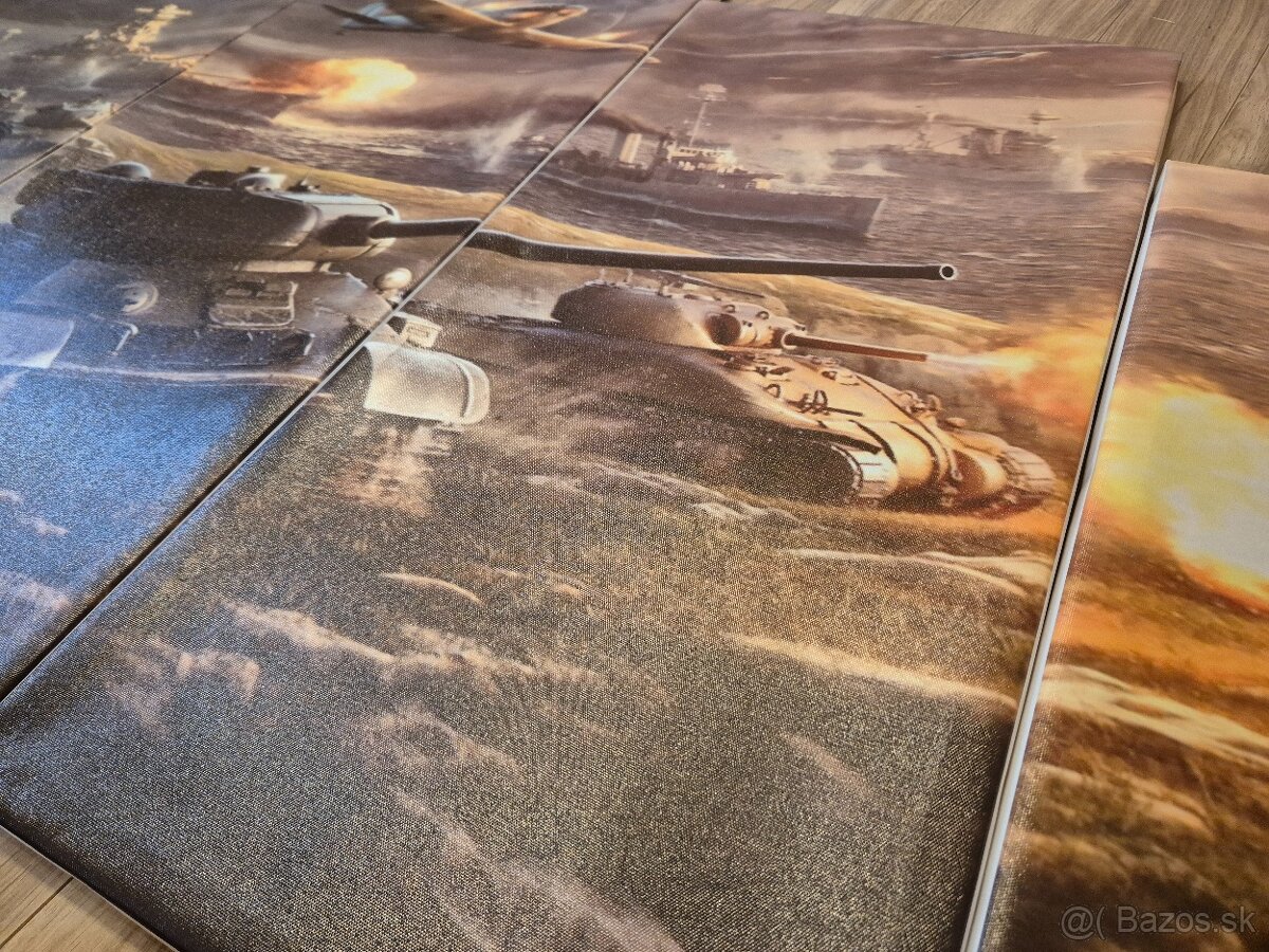 Obraz plátno - viac častí, motív tanky lietadlá - 5