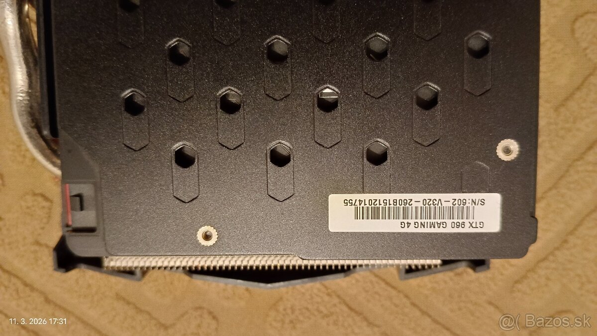 MSI GTX 960 4G, Intel Core i5 4960K, Kingston hyperX DDR 3 - 5