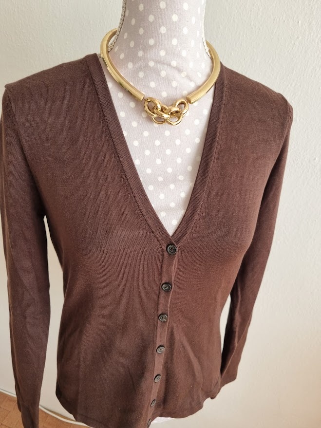 nový tmavohnedý svetrík Michael Kors veľ.v M - 5