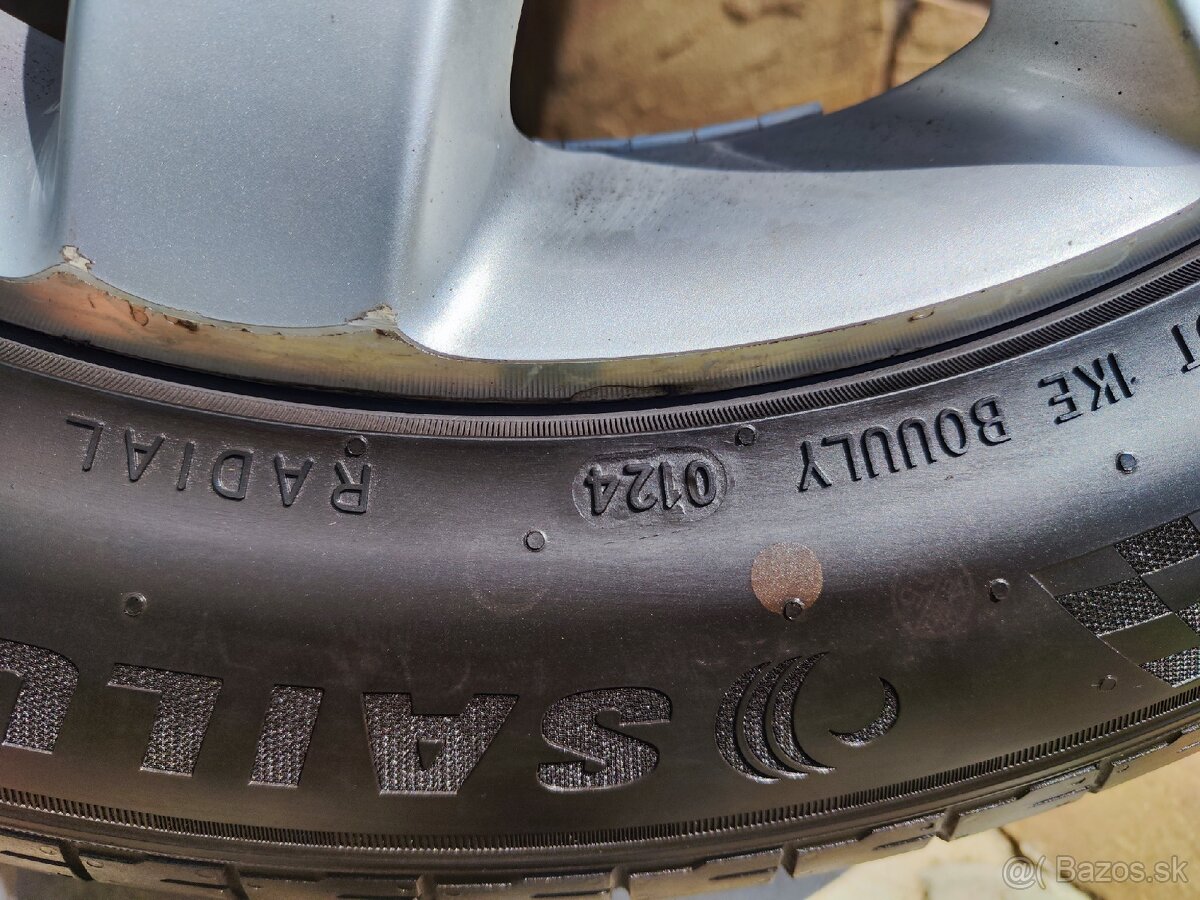 Alu kolesá original vw, 205/55 5x112 r16, Letné pneu 2024 - 5