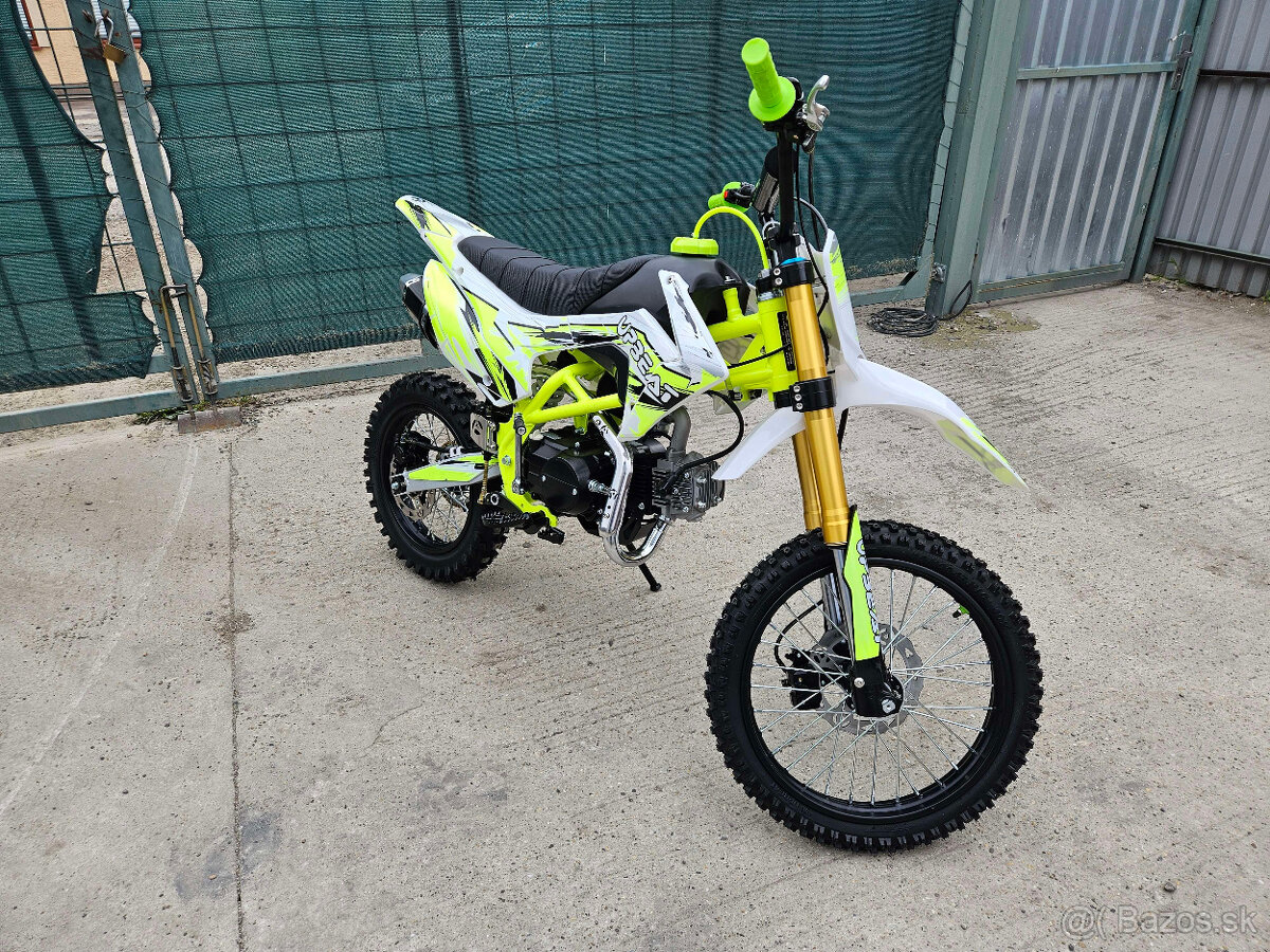 125cc Dirt Bike v neónovo zelenej farbe 17/14