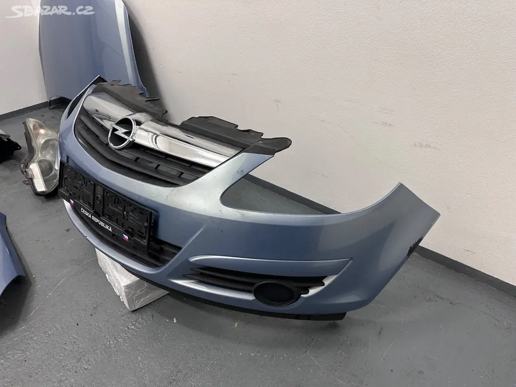 Opel Corsa D přední část kapota světla nárazník - 5