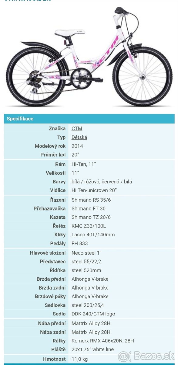Detský bicykel CTM Magie 2.0 2014 - 5