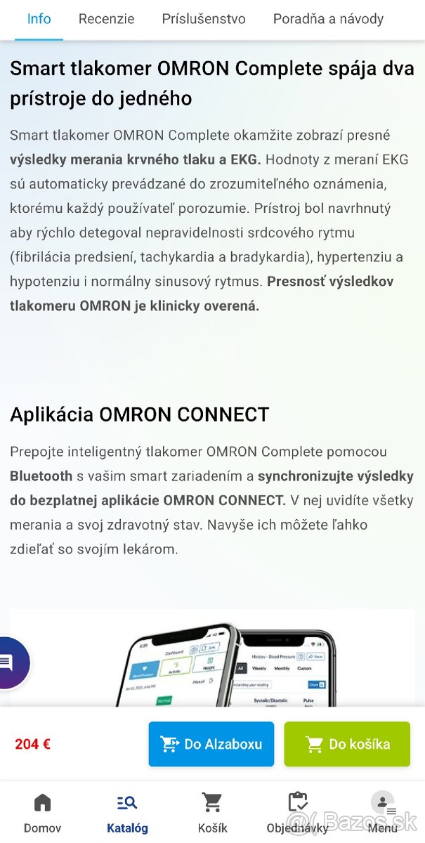 OMRON Complete tlakomer a EKG v 1 pristroji - 5