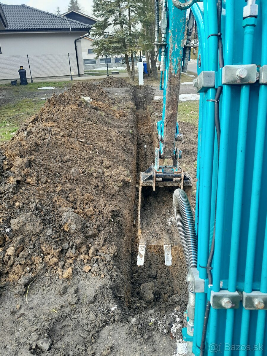 Vykopove prace minibagrom 2t - 5