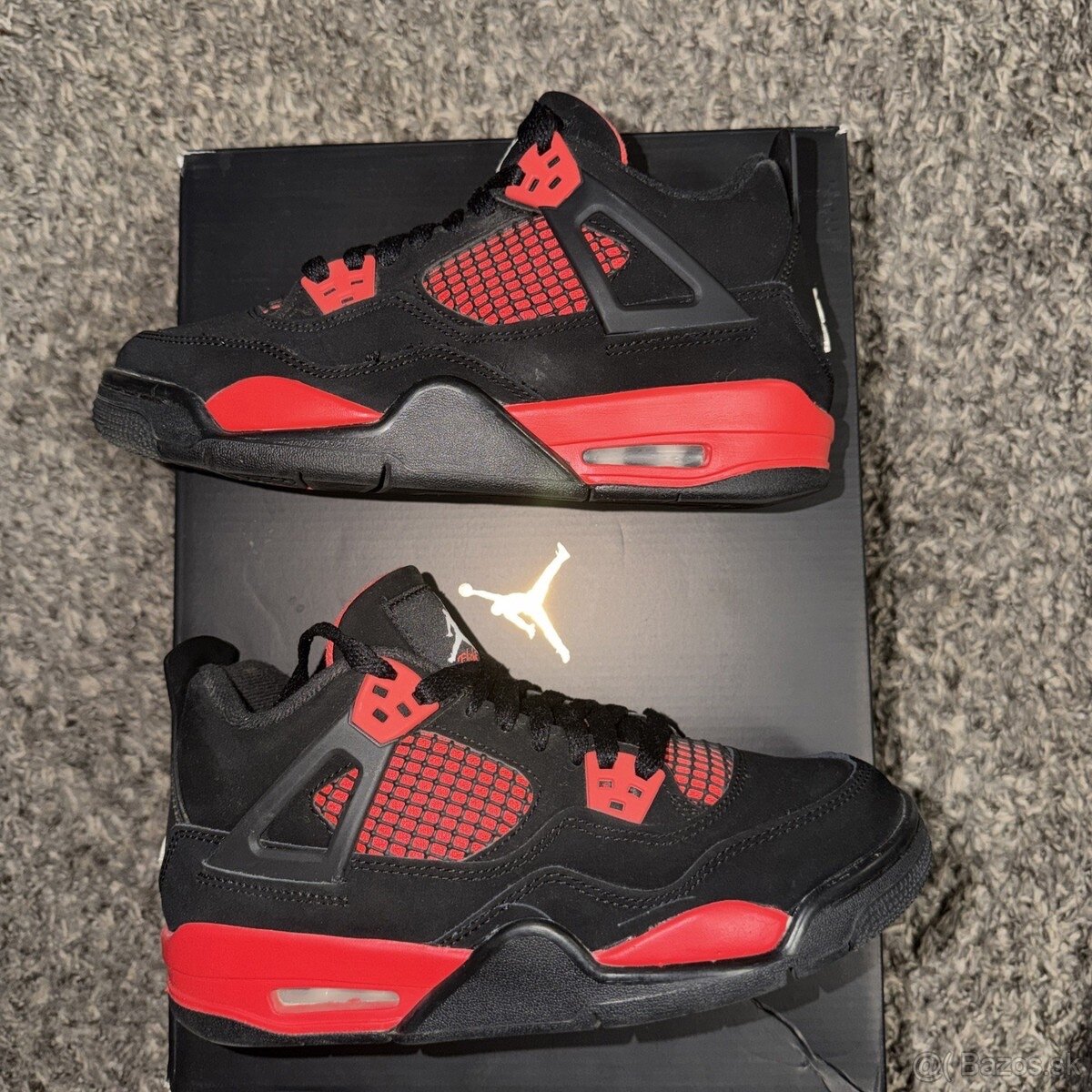 Jordan Retro 4 Dedské Red - 5