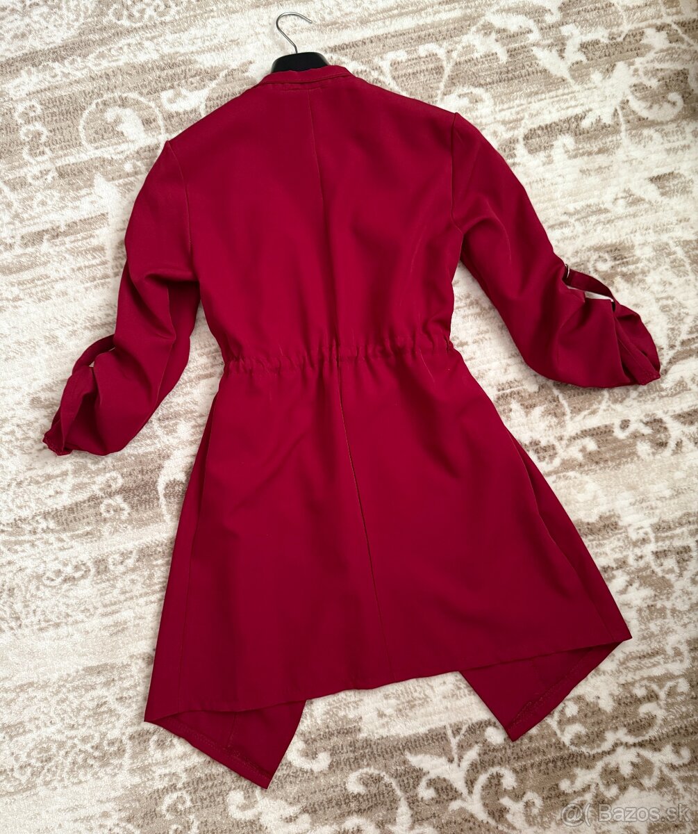 Bordový kabát / plášť - 5