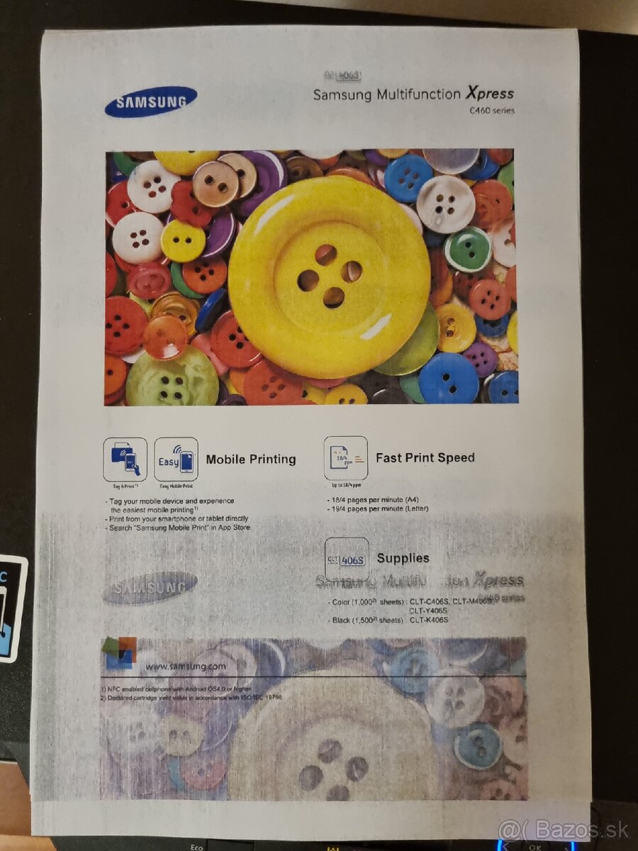 Samsung C460W laserová multifunkčná tlačiareň - 5