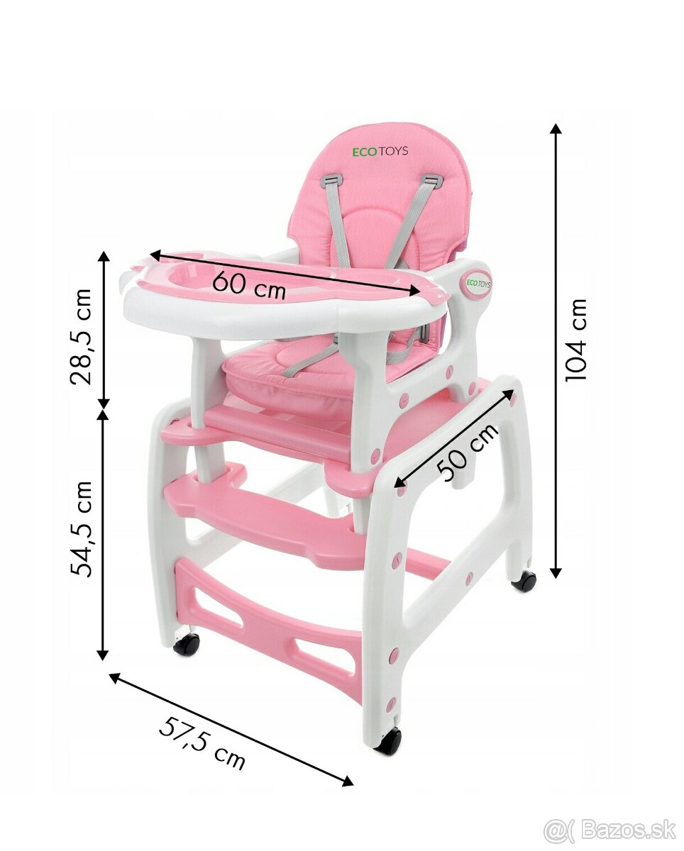 Predám stoličku na kŕmenie 3v1 - 5