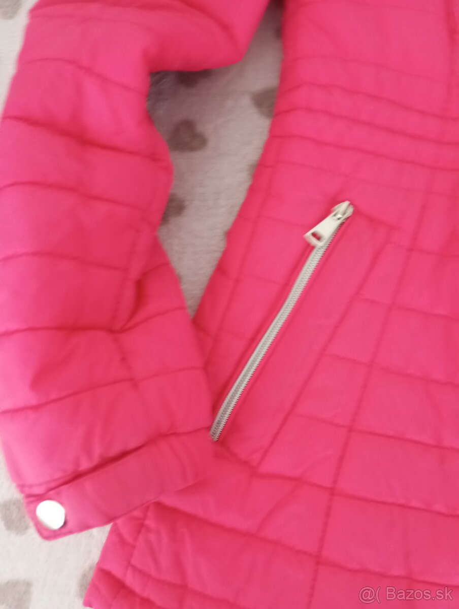 Ružová prechodná bunda S - 5