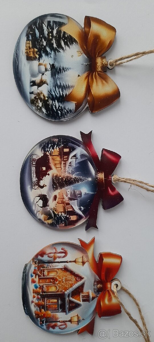 Vianočné drevené ozdoby - 5