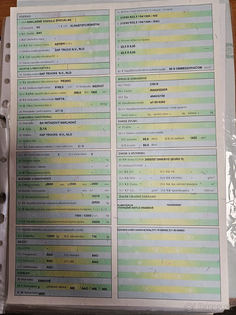 Ramenovy nosič kontajnerov DAF . - 5