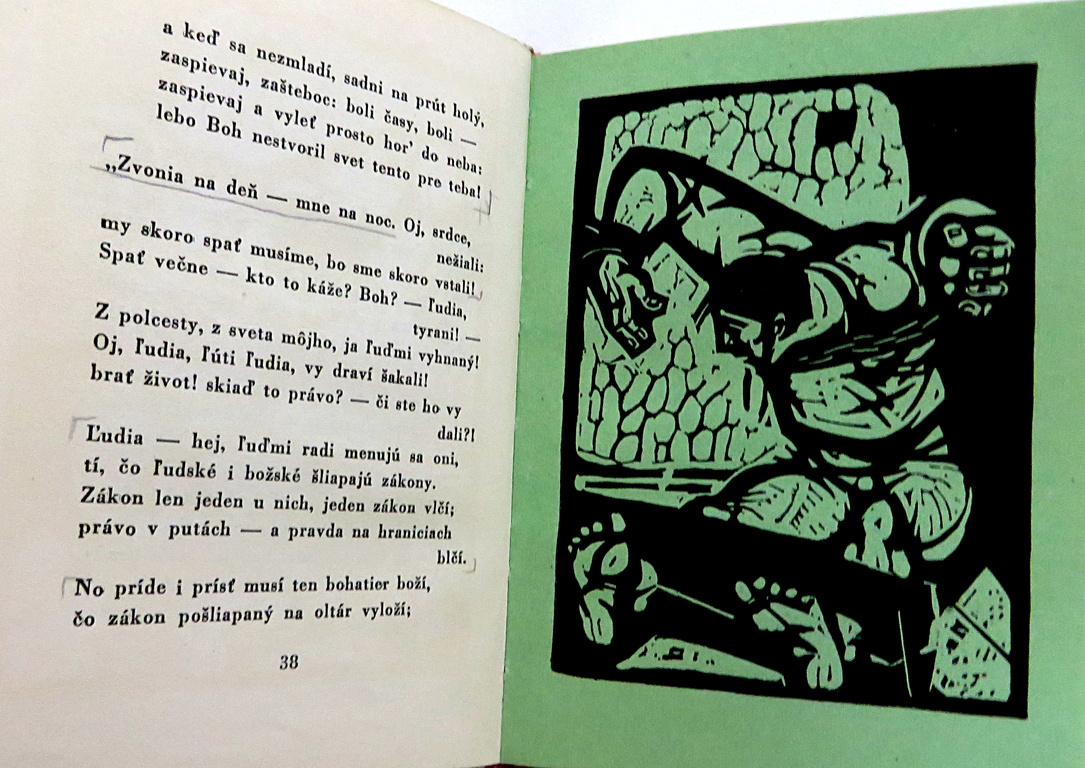 Ján Botto – Smrť Jánošíkova (1959, tvrdá väzba, il. J. Baláž - 5