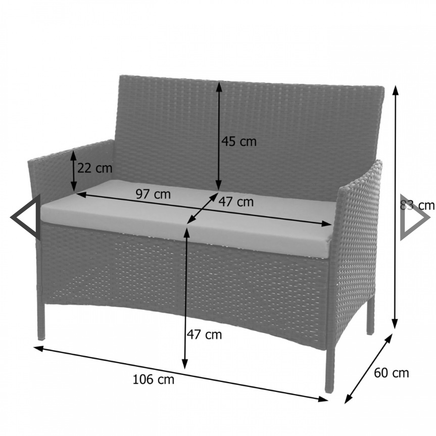Záhradná lavička - 5
