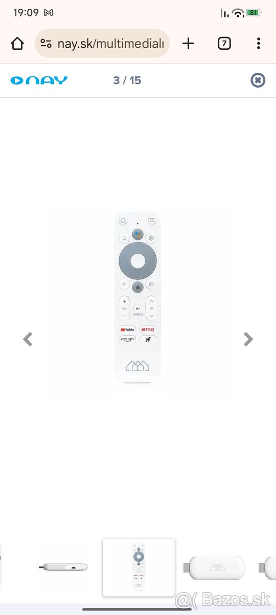 Multimediálne centrum HOMATICS Stick HD biele - 5