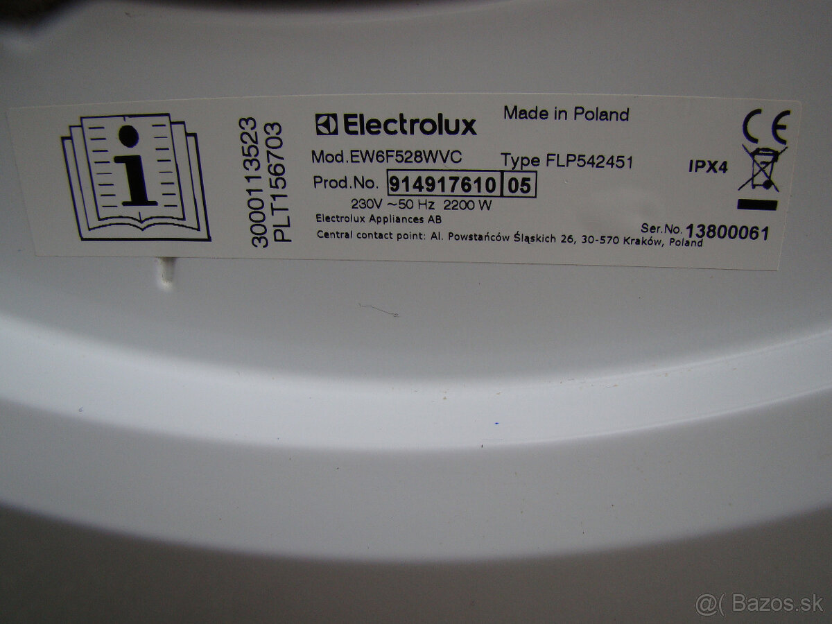 Electrolux EW6F528WVC na súčiastky - 5
